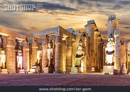 
                Archäologie, Tempelanlage, Luxor-tempel                   