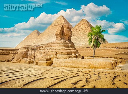 
                Pyramiden, Sphinx, Große Sphinx Von Gizeh                   