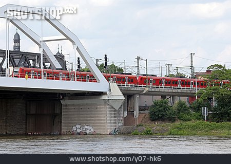 
                Rhein, Bahnbrücke, Konrad-adenauer-brücke                   