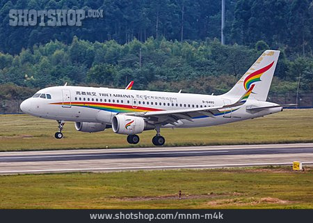 
                Flugzeug, Passagierflugzeug, Tibet Airlines                   