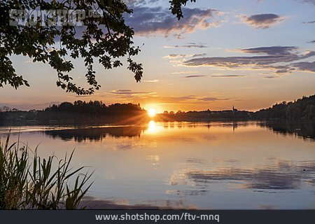 
                Sonnenuntergang, Abtsdorfer See                   