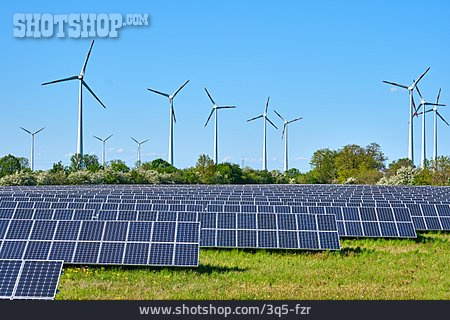 
                Windenergie, Regenerative Energie, Sonnenenergie                   