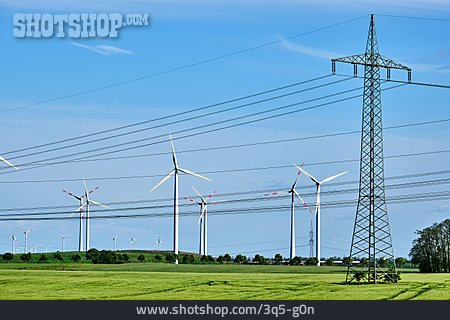 
                Elektrizität, Stromversorgung, Strommast, Hochspannungsleitung                   