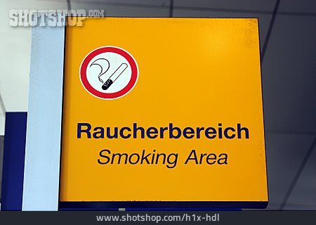 
                Raucherbereich, Smoking Area                   