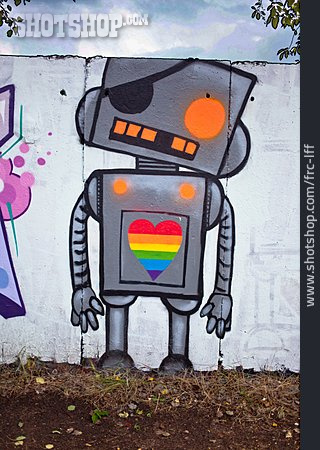 
                Herz, Graffiti, Roboter                   