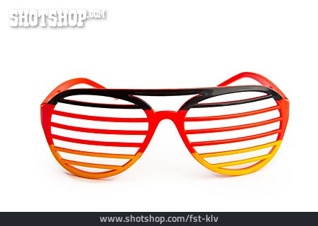 
                Deutschlandfarben, Fan-brille, Spaßbrille                   
