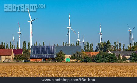 
                Stromversorgung, Regenerative Energie, Kauxdorf                   