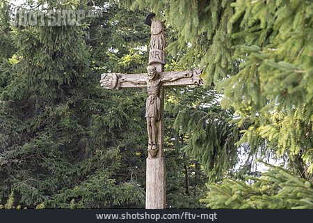 
                Jesus, Wegkreuz, Berchtesgadener Land                   
