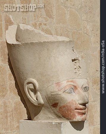 
                Königin, Kopf, Statue, Hatschepsut, Altes ägypten                   