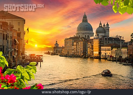 
                Sonnenuntergang, Abendrot, Venedig, Canale Grande                   