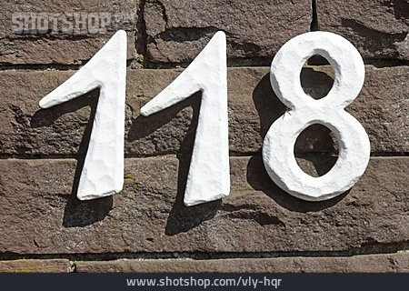 
                Hausnummer, 118                   