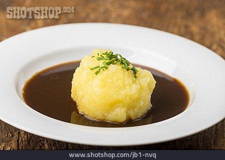 
                Potato Dumpling, Beer Sauce                   
