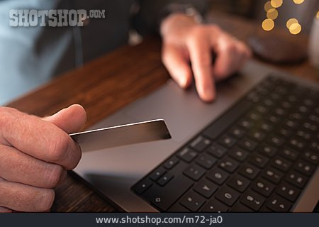 
                Kreditkarte, Online, Weihnachtseinkauf                   