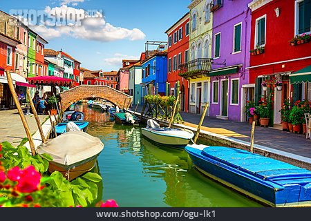 
                Kanal, Venedig, Burano                   