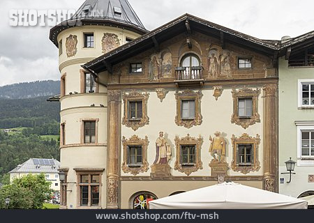 
                Berchtesgaden, Lüftlmalerei, Hirschenhaus                   