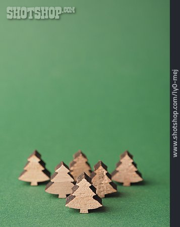 
                Weihnachten, Tannenbaum, Miniatur, Grußkarte                   