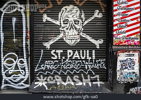 
                Hamburg, Graffiti, Sankt Pauli, Karolinenviertel                   