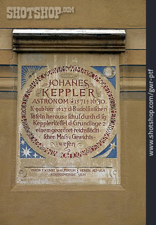 
                Gedenktafel, Johannes Kepler                   