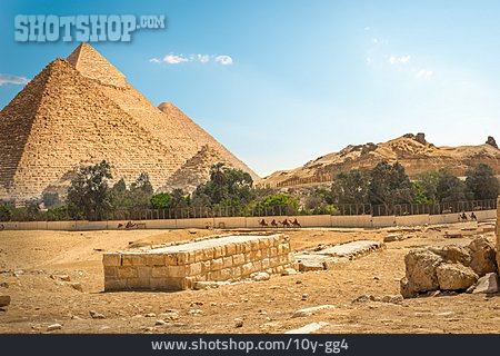 
                ägypten, Pyramiden, Absperrung                   