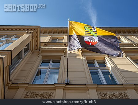 
                Fahne, Sachsen-anhalt, Bundesland                   