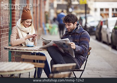 
                Couple, Winter, Cafe                   