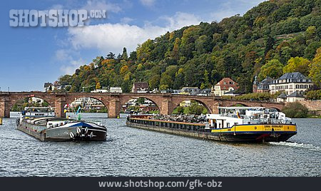 
                Binnenschiff, Heidelberg, Neckar                   