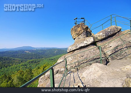 
                Aussichtspunkt, Pfaffenstein, Lausitzer Gebirge                   