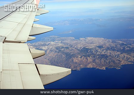 
                Mittelmeer, Griechenland, Flugreise                   