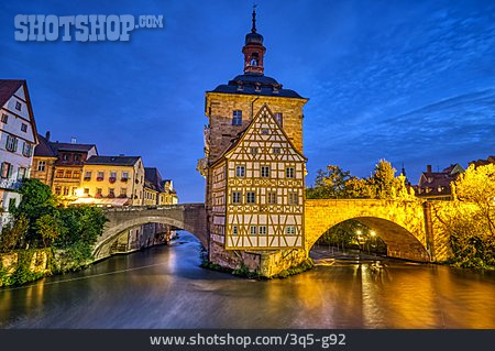 
                Altstadt, Altes Rathaus, Bamberg, Regnitz                   
