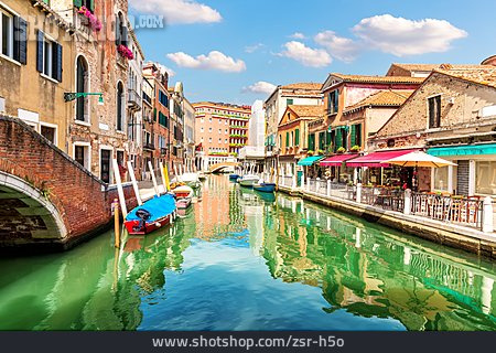 
                Wasserstraße, Venedig, Boote                   