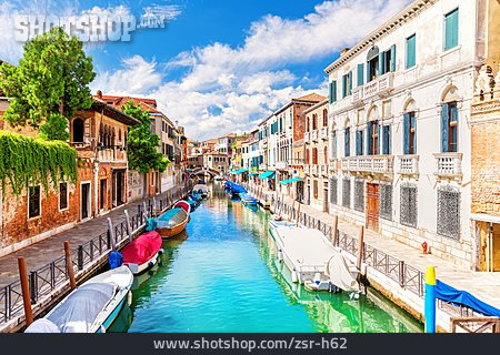 
                Altstadt, Wasserstraße, Venedig, Boote                   