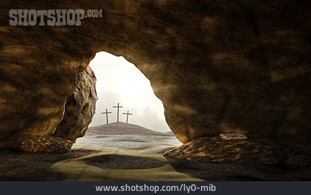 
                Kreuz, Höhle, Auferstehung                   