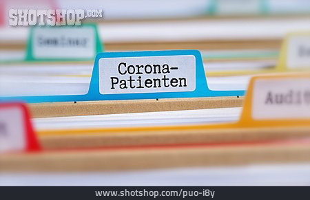 
                Patientenakte, Corona-patienten                   