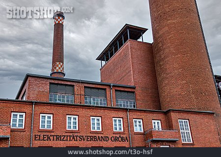 
                Industriedenkmal, Plessa, Elektrizitätsverband Gröba                   