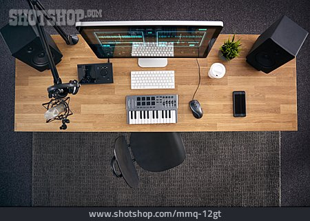 
                Digital, Software, Arbeitsplatz, Keyboard, Musikstudio                   