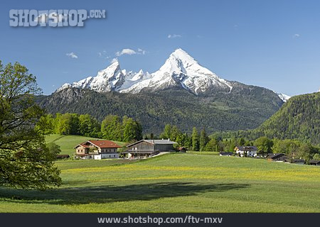 
                Bauernhof, Oberbayern, Watzmann, Bischofswiesen                   