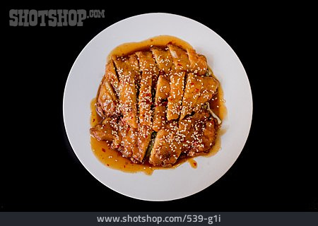 
                Chinesische Küche, Süß-sauer, Hühnchenfleisch                   