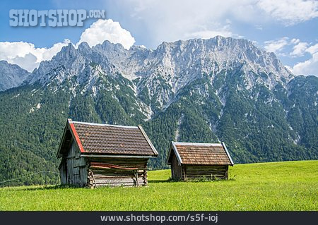 
                Alpen, Schuppen, Karwendel, Alm                   