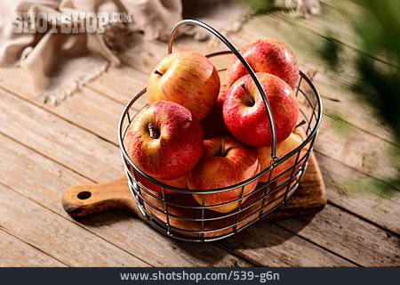 
                Apfel, Ernte, Drahtkorb                   