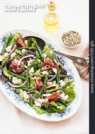 
                Salat, Grüner Spargel, Platte                   
