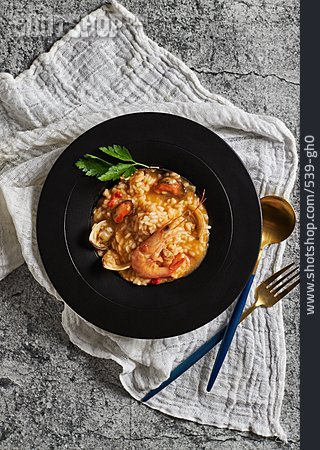 
                Spezialität, Paella, Mediterrane Küche                   