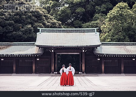 
                Tempel, Japanisch, Tokio, Shinto-schrein                   