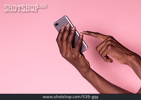 
                Benutzen, Hand, Smartphone                   