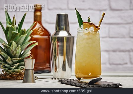 
                Cocktail, Cocktailshaker, Ananascocktail                   