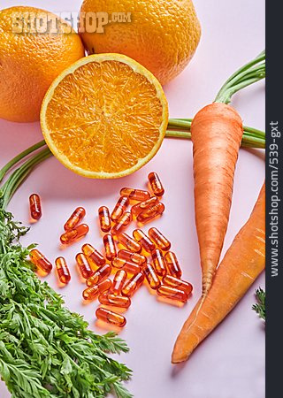 
                Vitamin C, Vitamin A, Nahrungsergänzungsmittel                   