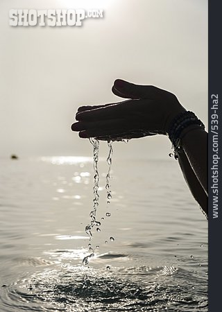 
                Water, Silhouette, Hand, Waterdrop                   