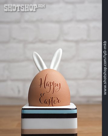 
                Ostern, Hühnerei, Eierbecher, Happy Easter                   