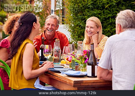 
                Laughing, Summer, Meeting, Friends, Dinner, Garden Party                   