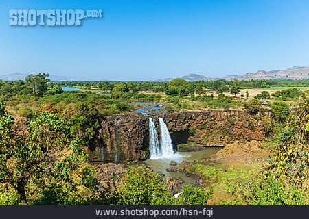 
                Wasserfall, äthiopien, Blauer Nil                   