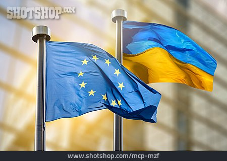 
                Cooperation, Flag, Eu, European, Ukraine                   